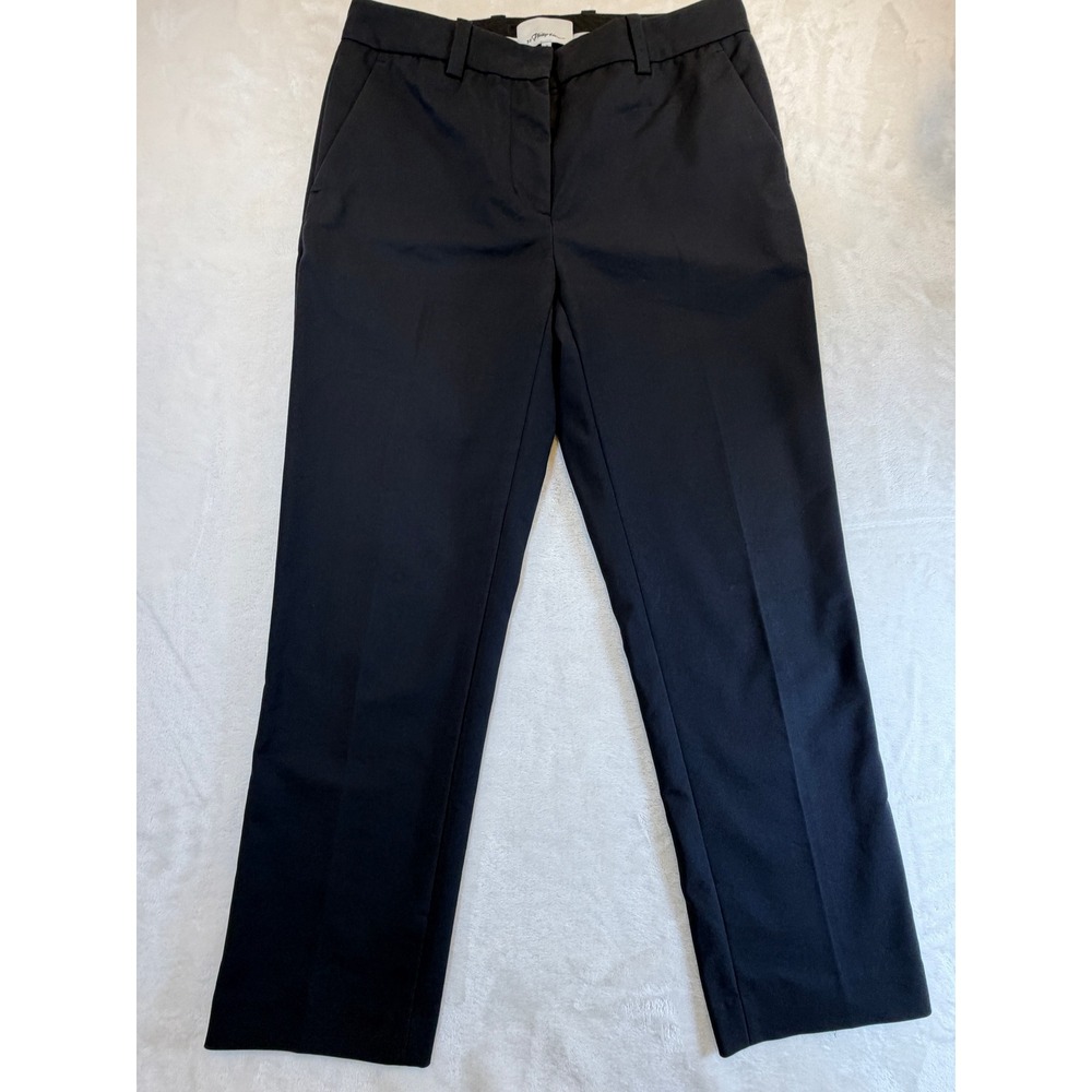 3.1 Phillip Lim Navy Straight Leg Tailored Trousers Women Size 2 Excellent